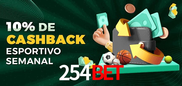 10% de bônus de cashback na 254bet